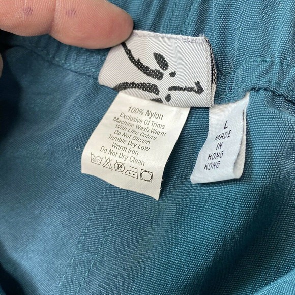 IBEX Athletic Shorts Large Green Gray Nylon Hiking - Picture 6 of 6